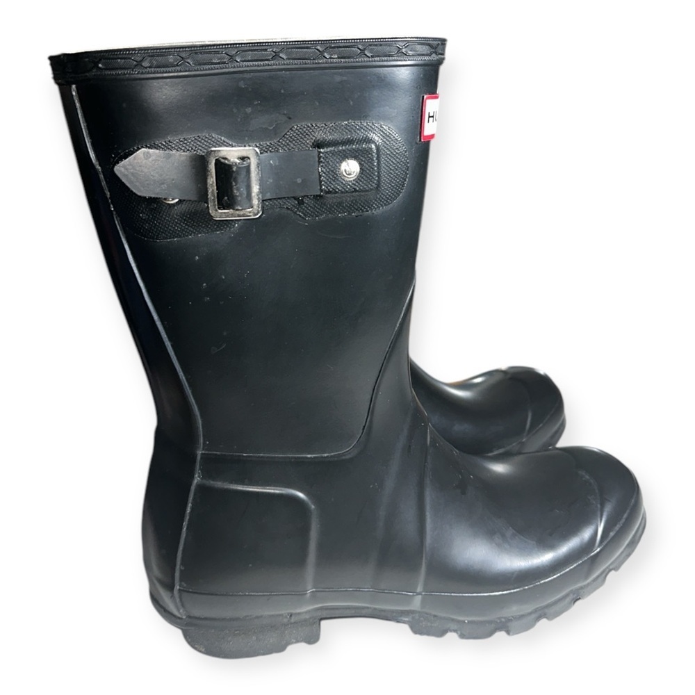 Hunter Original Short black Waterproof Rain Boot Size US5M/6F - Picture 4 of 7